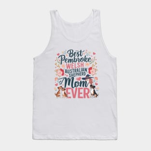 Best Aussie   Ever Gift Aussie Dog Mom Australian Shepherd funny Tank Top